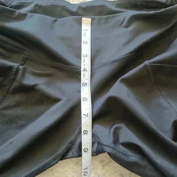 Champion Womens Mid Rise Blacl Leggings L - Picture 11 of 12